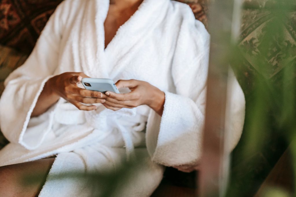 Intimate boudoir setting