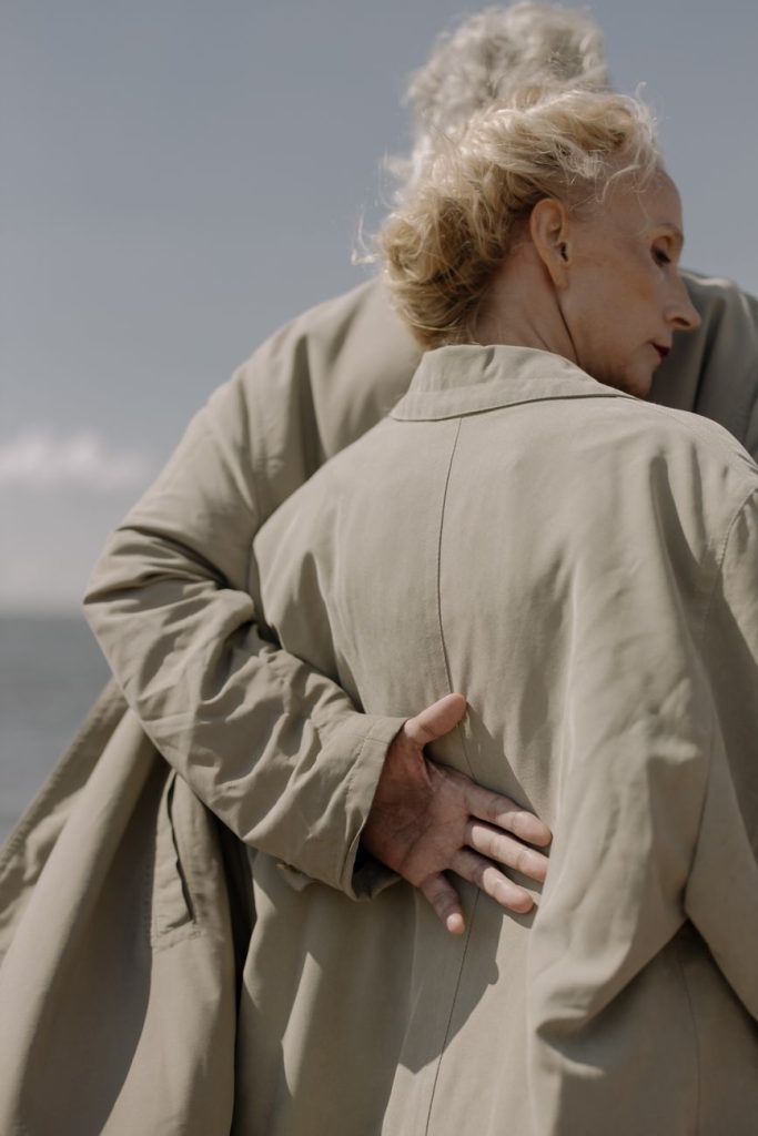 Couple embracing